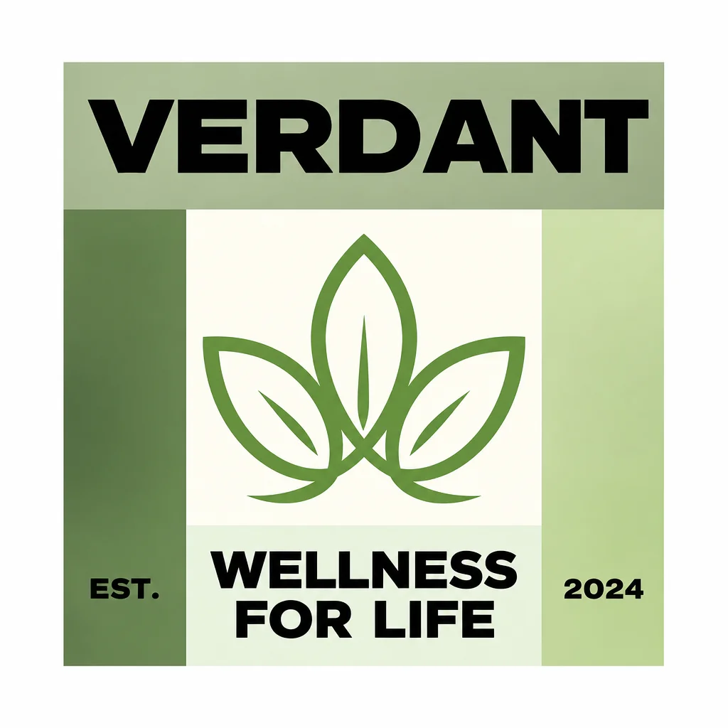 Organic leaf AI logo for a wellness brand