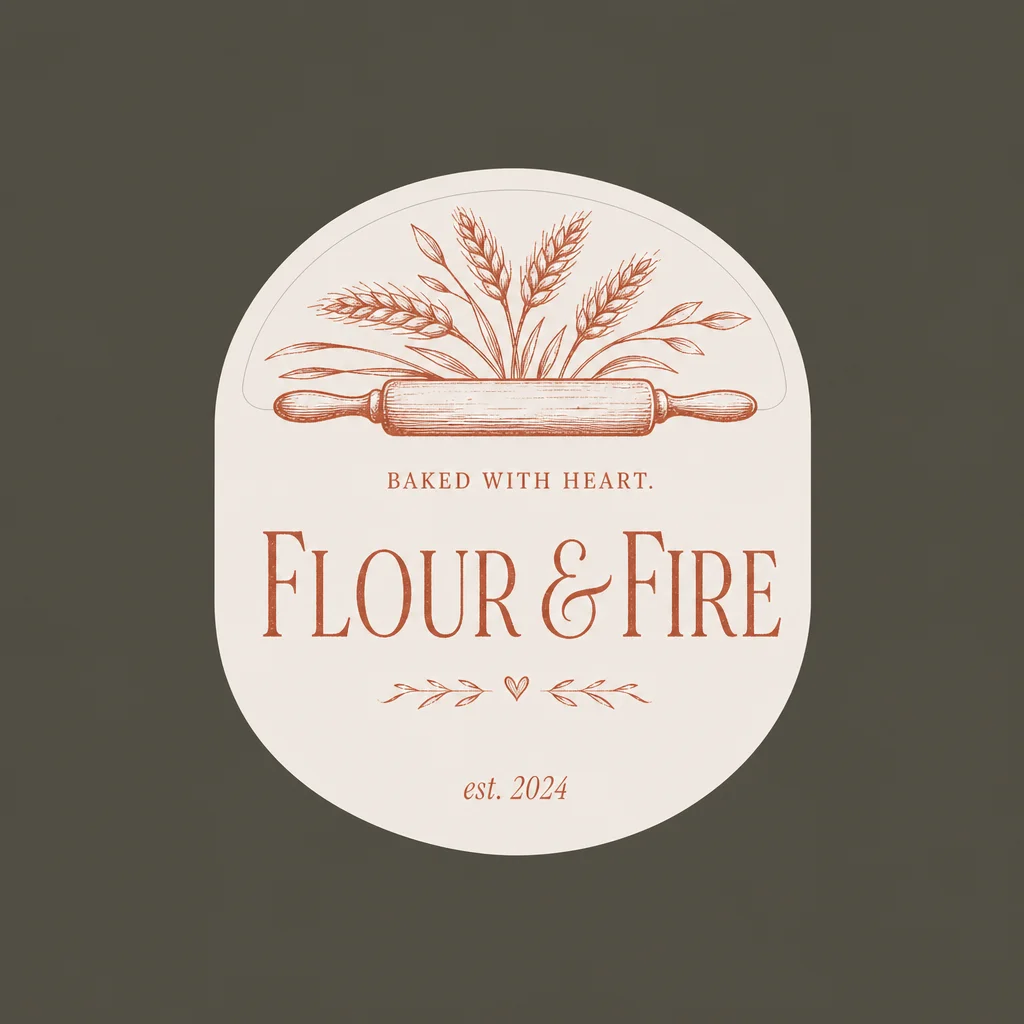 Hand-drawn style AI logo for an artisanal shop